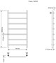 AQUANET Полотенцесушитель водяной Fiona 1000x500, хром AQUANET-266738 - фото 336776
