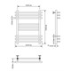 AQUANET Полотенцесушитель водяной Largo 800x500, хром AQUANET-266745 - фото 336809