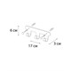 FIXSEN Планка 3 крючка PRACTICA, черный (FX-805B-3) FX-805B-3 - фото 337354