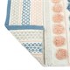 FIXSEN Коврик для ванной 1-ый  LOTUS, mix (розовый+синий+белый+серый), 50х80см (FX-8030W) FX-8030W - фото 337817