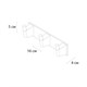 FIXSEN Планка 3 крючка TREND GRAPHITE (FX-98005-3) FX-98005-3 - фото 337952