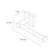 FIXSEN Бумагодержатель без крышки  Lux Satin, сатин (FX-16010A) FX-16010A - фото 338060