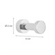 FIXSEN Крючок одинарный хром (FX-34005A) FX-34005A - фото 338164
