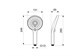 AQUATEK AQ2201CR ЛУГАНО Ручной душ, хром AQ2201CR - фото 338747