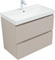 AQUANET Jane (Flat) Тумба под раковину напольная / подвесная ширина 80 см, цвет бежевый AQUANET-343977 - фото 339082