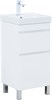 AQUANET Slim Тумба под раковину напольная ширина 40 см, цвет белый AQUANET-346040 - фото 339158