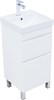 AQUANET Slim Тумба под раковину напольная ширина 40 см, цвет белый AQUANET-346040 - фото 339163
