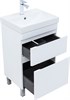 AQUANET Slim Тумба под раковину напольная ширина 50 см, цвет белый AQUANET-346041 - фото 339187