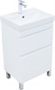 AQUANET Slim Тумба под раковину напольная ширина 50 см, цвет белый AQUANET-346041 - фото 339188