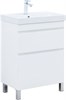 AQUANET Slim Тумба под раковину напольная ширина 60 см, цвет белый AQUANET-346042 - фото 339207