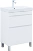 AQUANET Slim Тумба под раковину напольная ширина 60 см, цвет белый AQUANET-346042 - фото 339208