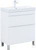 AQUANET Slim Тумба под раковину напольная ширина 70 см, цвет белый AQUANET-346043 - фото 339233