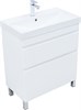 AQUANET Slim Тумба под раковину напольная ширина 70 см, цвет белый AQUANET-346043 - фото 339238