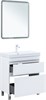 AQUANET Slim Тумба под раковину напольная ширина 70 см, цвет белый AQUANET-346043 - фото 339239
