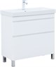 AQUANET Slim Тумба под раковину напольная ширина 80 см, цвет белый AQUANET-346044 - фото 339245