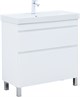 AQUANET Slim Тумба под раковину напольная ширина 80 см, цвет белый AQUANET-346044 - фото 339246