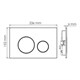 WASSERKRAFT Кнопка смыва, цвет белый WASSERKRAFT WH02 - фото 339506