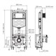 WASSERKRAFT Dill Система инсталляции для унитазов WASSERKRAFT 61TLT.010.ME.PB03 - фото 339548