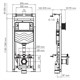 WASSERKRAFT Alme Система инсталляции для унитазов WASSERKRAFT 15TLT.010.ME.WM03 - фото 339587