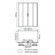 WASSERKRAFT Lippe 45S Душевой уголок прямоугольный размер 150x80 см двери раздвижные профиль - хром / стекло - прозрачное WASSERKRAFT 45S47 - фото 339686
