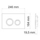 WASSERKRAFT Кнопка смыва, цвет черный / хром WASSERKRAFT PB01 - фото 339717