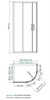 WASSERKRAFT Lippe 45S Душевой уголок прямоугольный размер 120x90 см двери раздвижные профиль - хром / стекло - прозрачное WASSERKRAFT 45S24 - фото 340230