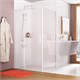 WASSERKRAFT Neime 19P/ Rhin 44S Душевая стенка ширина 100 см распашные, цвет белый WASSERKRAFT 19P10-RP100/44S10-RP100 - фото 340231