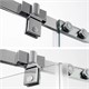 WASSERKRAFT Leine 35P Душевой уголок пятиугольный размер 100x100 см двери распашные профиль - хром / стекло - прозрачное WASSERKRAFT 35P38 - фото 340593