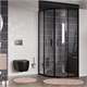 WASSERKRAFT Dill 61S Душевой уголок сектор / четверть круга размер 90x90 см двери раздвижные профиль - черный / стекло - прозрачное WASSERKRAFT 61S01 - фото 340692