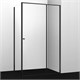 WASSERKRAFT Dill 61S Душевой уголок прямоугольный размер 140x80 см двери раздвижные профиль - черный / стекло - прозрачное WASSERKRAFT 61S35 - фото 341446