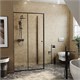 WASSERKRAFT Dill 61S Душевой уголок прямоугольный размер 140x100 см двери раздвижные профиль - черный / стекло - прозрачное WASSERKRAFT 61S37 - фото 341540