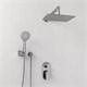 WASSERKRAFT A14031 Встраиваемый комплект для душа с верхней душевой насадкой и лейкой, хром WASSERKRAFT A14031