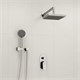 WASSERKRAFT A14028 Встраиваемый комплект для душа с верхней душевой насадкой и лейкой, хром WASSERKRAFT A14028