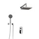 WASSERKRAFT A14028 Встраиваемый комплект для душа с верхней душевой насадкой и лейкой, хром WASSERKRAFT A14028
