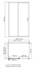 WASSERKRAFT Dill 61S Душевой уголок прямоугольный размер 110x80 см двери раздвижные профиль - хром / стекло - прозрачное WASSERKRAFT 41S14 - фото 341694