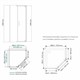 WASSERKRAFT Wiese 84P Душевой уголок пятиугольный размер 100x100 см двери распашные профиль - черный / стекло - прозрачное WASSERKRAFT 84P38 - фото 342887
