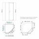 WASSERKRAFT Wiese 84P Душевой уголок пятиугольный размер 90x90 см двери распашные профиль - черный / стекло - прозрачное WASSERKRAFT 84P11 - фото 343161