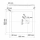 WASSERKRAFT Rhin 44T Душевой поддон квадратный искусственный камень размер 90x90 см, белый WASSERKRAFT 44T03 - фото 343217