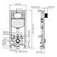 WASSERKRAFT Aller 10TLT.010.ME Система инсталляции для унитазов WASSERKRAFT 10TLT.010.ME - фото 343243