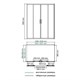 WASSERKRAFT Lippe 45S Душевой уголок прямоугольный размер 160x90 см двери раздвижные профиль - хром / стекло - прозрачное WASSERKRAFT 45S51 - фото 343293