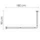 WASSERKRAFT Kammel SC-839000 Карниз для ванной, цвет белый WASSERKRAFT 839018 - фото 343405