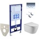 AQUATEK Бетта SET (рама AQUATEK Standard INS-0000012 с клавишей KDI-0000018 и крепежом KKI-0000002+унитаз БЕТТА AQ1253W-00 с тонким сиденьем soft, белый SET AQUATEK БЕТТА KDI18 - фото 343598