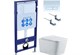 AQUATEK Либра New SET (рама AQUATEK Standard INS-0000012 с клавишей KDI-0000021 и крепежом KKI-0000002+унитаз ЛИБРА AQ0530N-00 с тонким сиденьем sc, белый SET AQUATEK ЛИБРА N KDI21 - фото 343599