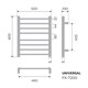 FIXSEN Полотенцесушитель электрический  UNIVERSAL 600х500 черный (FX-7200B) FX-7200B - фото 343654