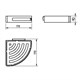 LANGBERGER Accessories Полка угловая 1-эт. (75260), хром Accessories75260 - фото 343730