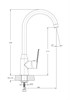 RUSH Balearic Смеситель для кухонной мойки (BA3935-22), цвет хром BA3935-22 - фото 343856