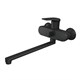 RUSH Nevis Смеситель для ванны с длинным поворотным изливом (NE1735-51Black), цвет черный NE1735-51Black - фото 344100