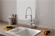 RUSH Смеситель для кухонной мойки с гибким изливом (MS9035-35White), цвет хром / белый MS9035-35White - фото 344149