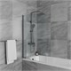 RUSH Thira Душевая система с изливом (TR3635-50Grey), цвет графит TR3635-50Grey - фото 344260