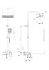 RUSH Thira Душевая система с изливом (TR3635-50Grey), цвет графит TR3635-50Grey - фото 344261
